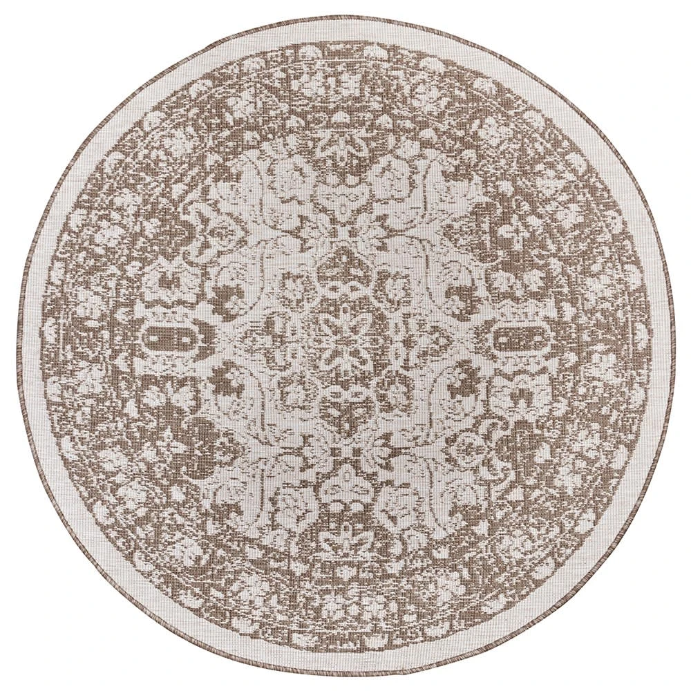 Freundin Home Collection In- Und Outdoor Wendeteppich Rund Jole Beige