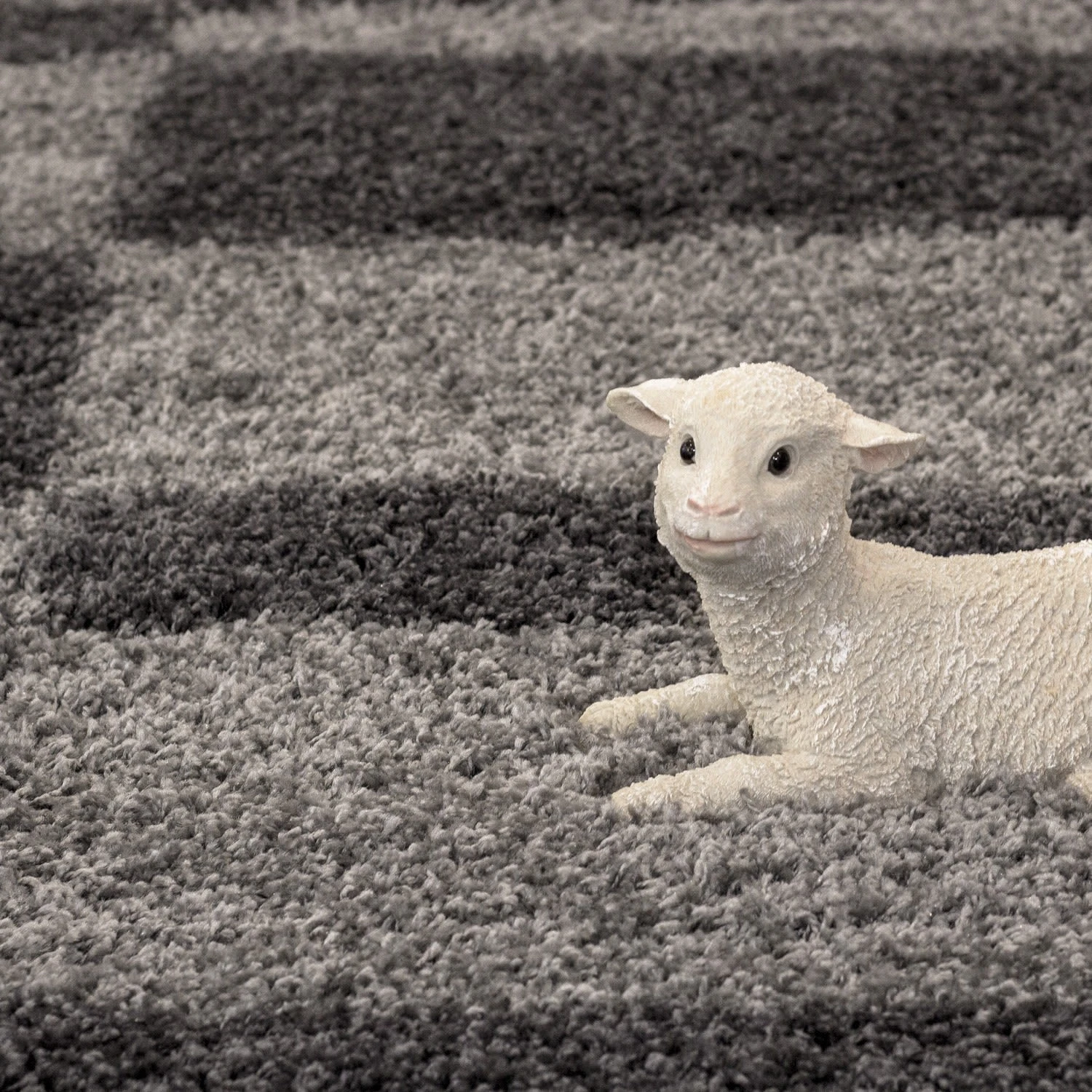 Giancasa Shaggy Hochflorteppich In Grau – Bild 2