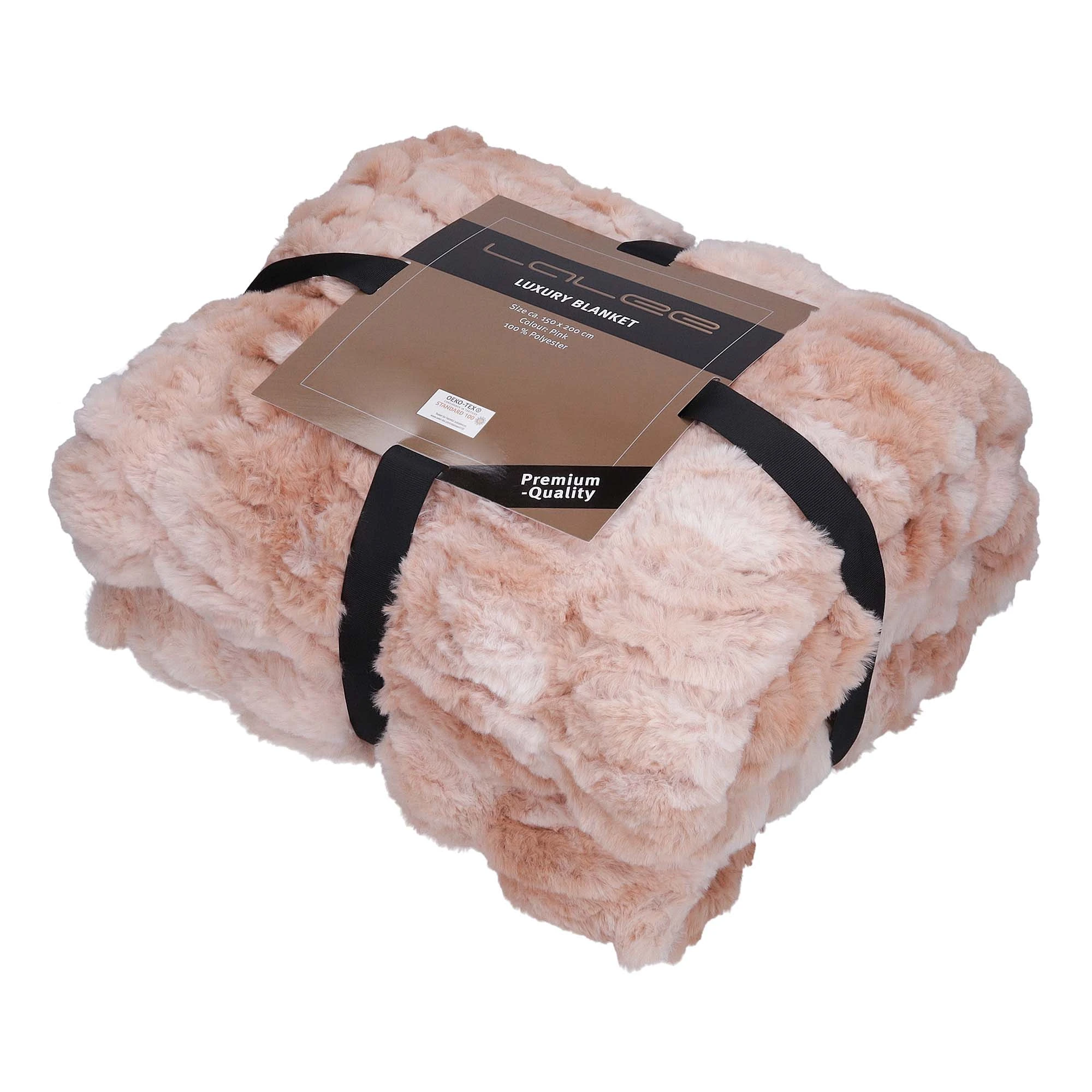 GMD Living Edle Wohndecke LUXURY In Farbe Pink (rosa)