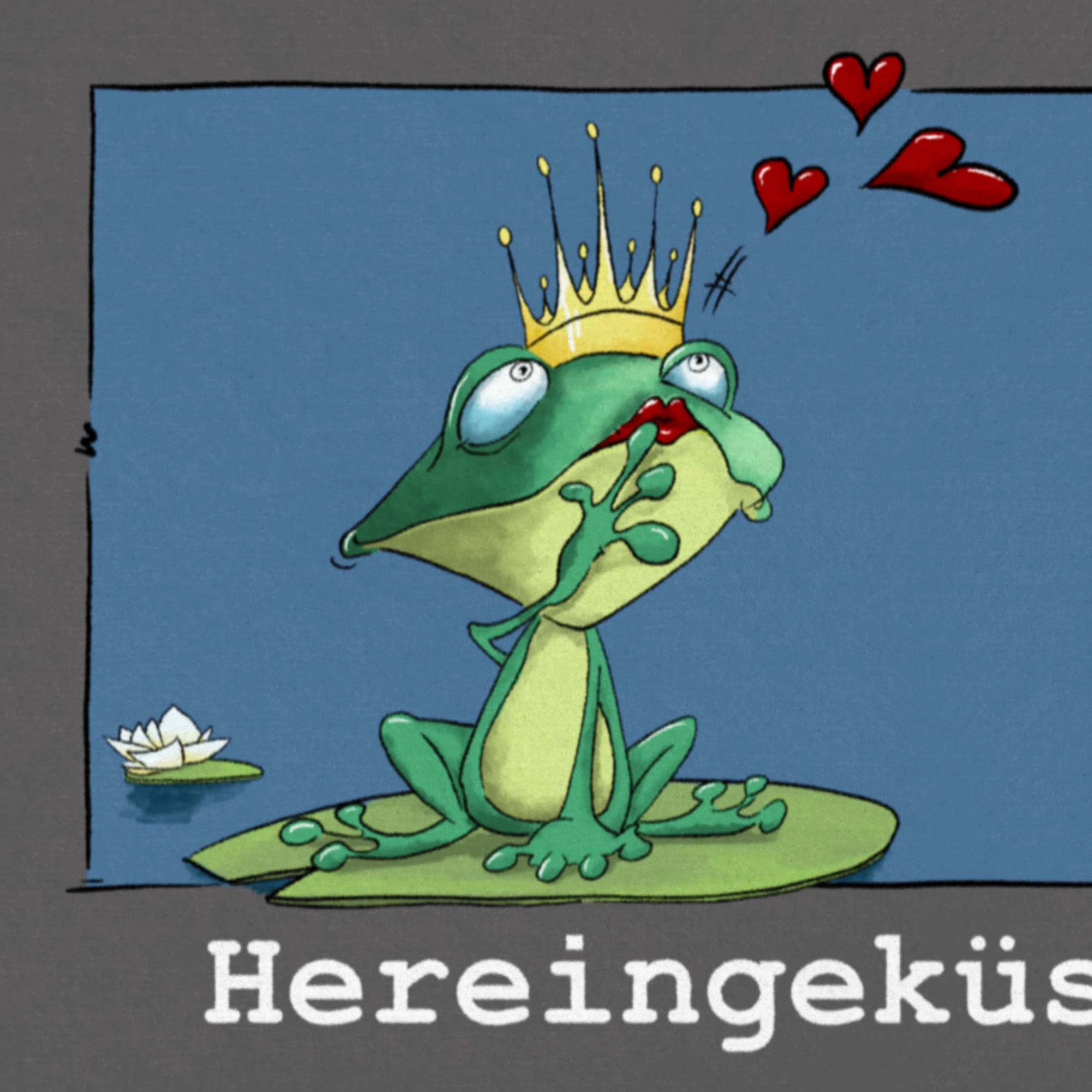 GMD Living Fußmatte LEIPZIG "Hereingeküsst" In Farbe Grau – Bild 3