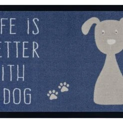 GMD Living Fußmatte SCHAARBEEK In Blau & Beige