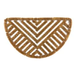 GMD Living Halbrunde Natur Kokosmatte LOBEIRA In Farbe Braun