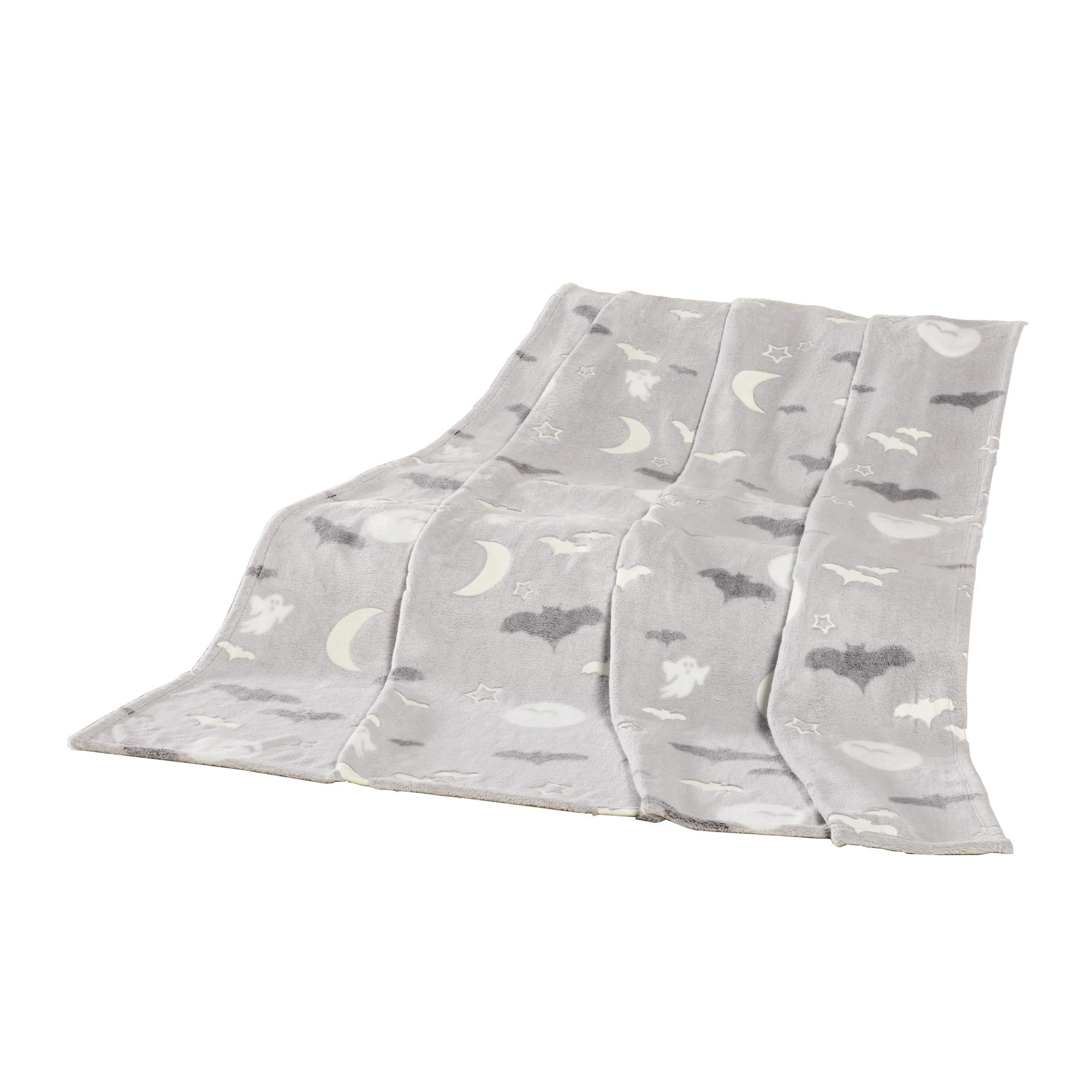 GMD Living Kinderdecke GLOW Fledermaus In Grau