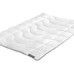 GMD Living Mono Perkal Steppdecke MARSEILLE In Farbe Weiß