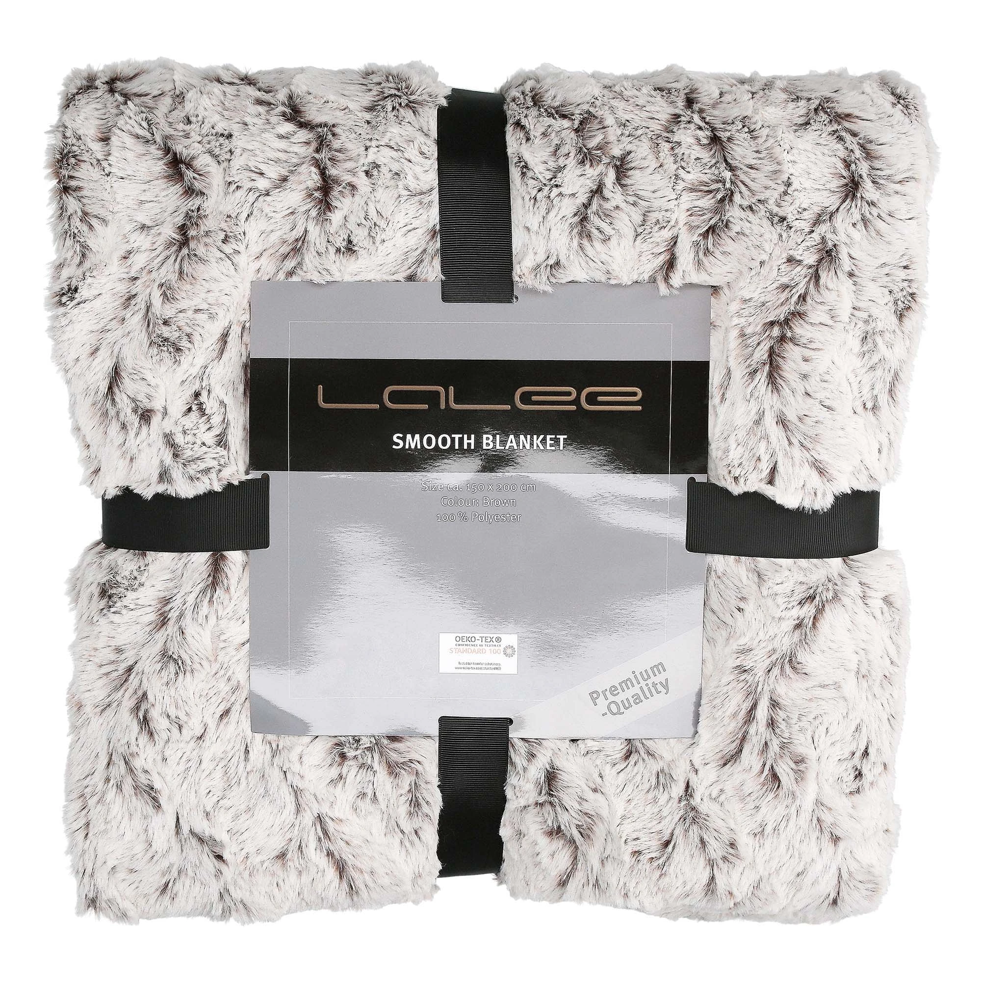 GMD Living Superweiche Kuscheldecke SMOOTH In Farbe Brown (braun) – Bild 5