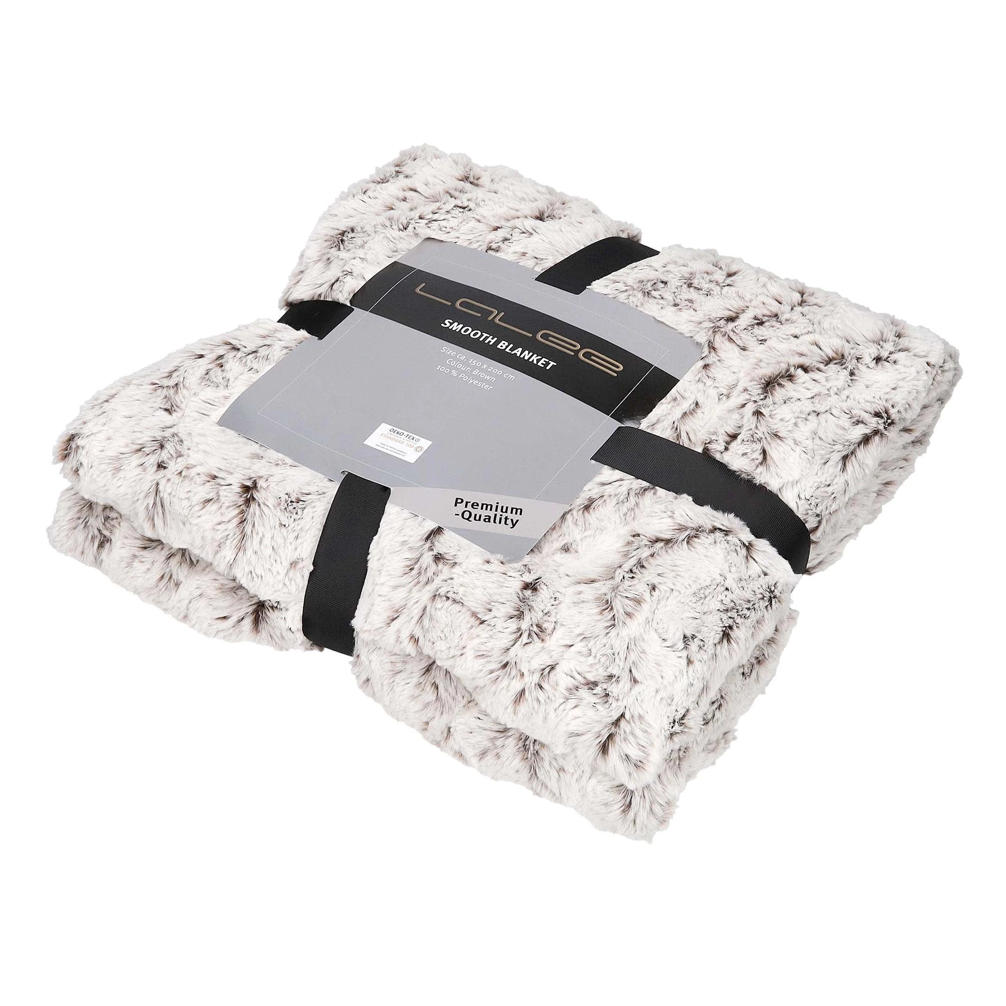 GMD Living Superweiche Kuscheldecke SMOOTH In Farbe Brown (braun) – Bild 6