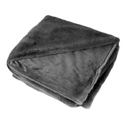 GMD Living Wohndecke HEAVEN In Felloptik In Dunkelgrau