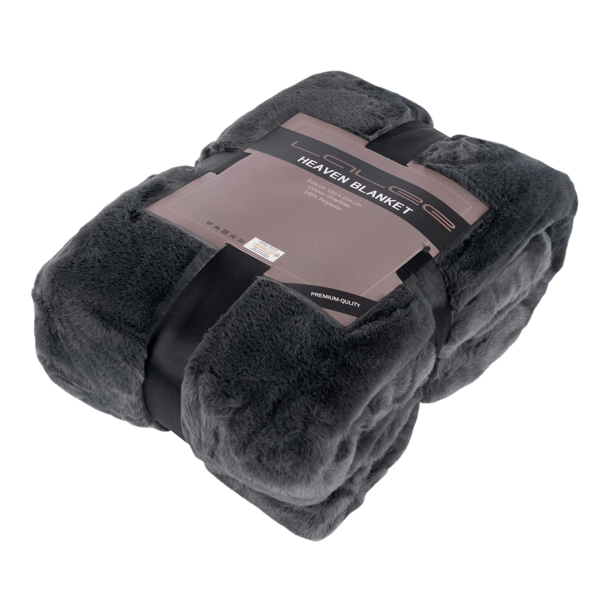 GMD Living Wohndecke HEAVEN In Felloptik In Dunkelgrau – Bild 5