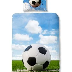 GOOD MORNING Flanell-Bettwäsche-Set "Bal" In Blau/ Grün