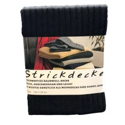 Grace Grand Spa Strickdecke In Schwarz
