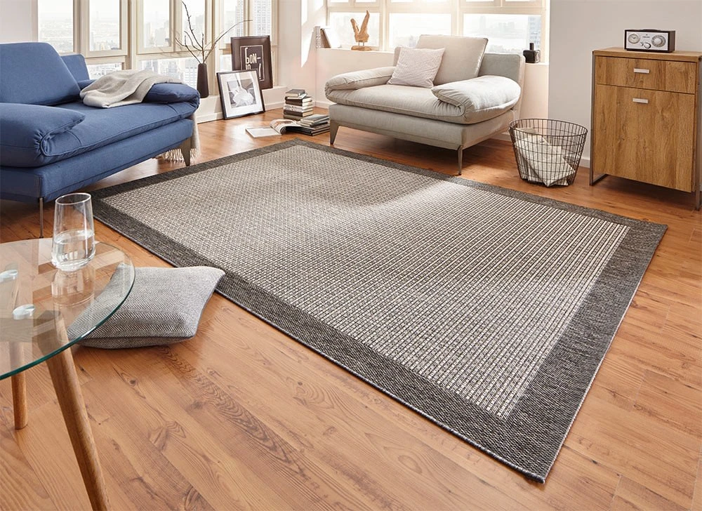 Hanse Home Flachgewebe Teppich Simple Grau – Bild 4