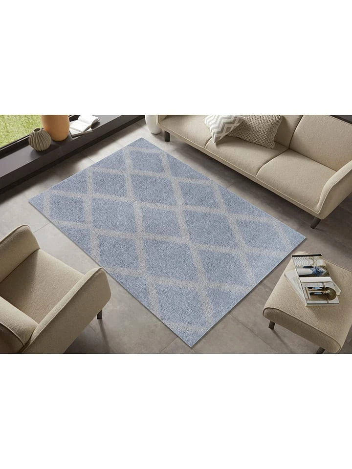 Hanse Home Hochflor-Teppich "Shaggy" In Hellgrau/ Creme – Bild 4