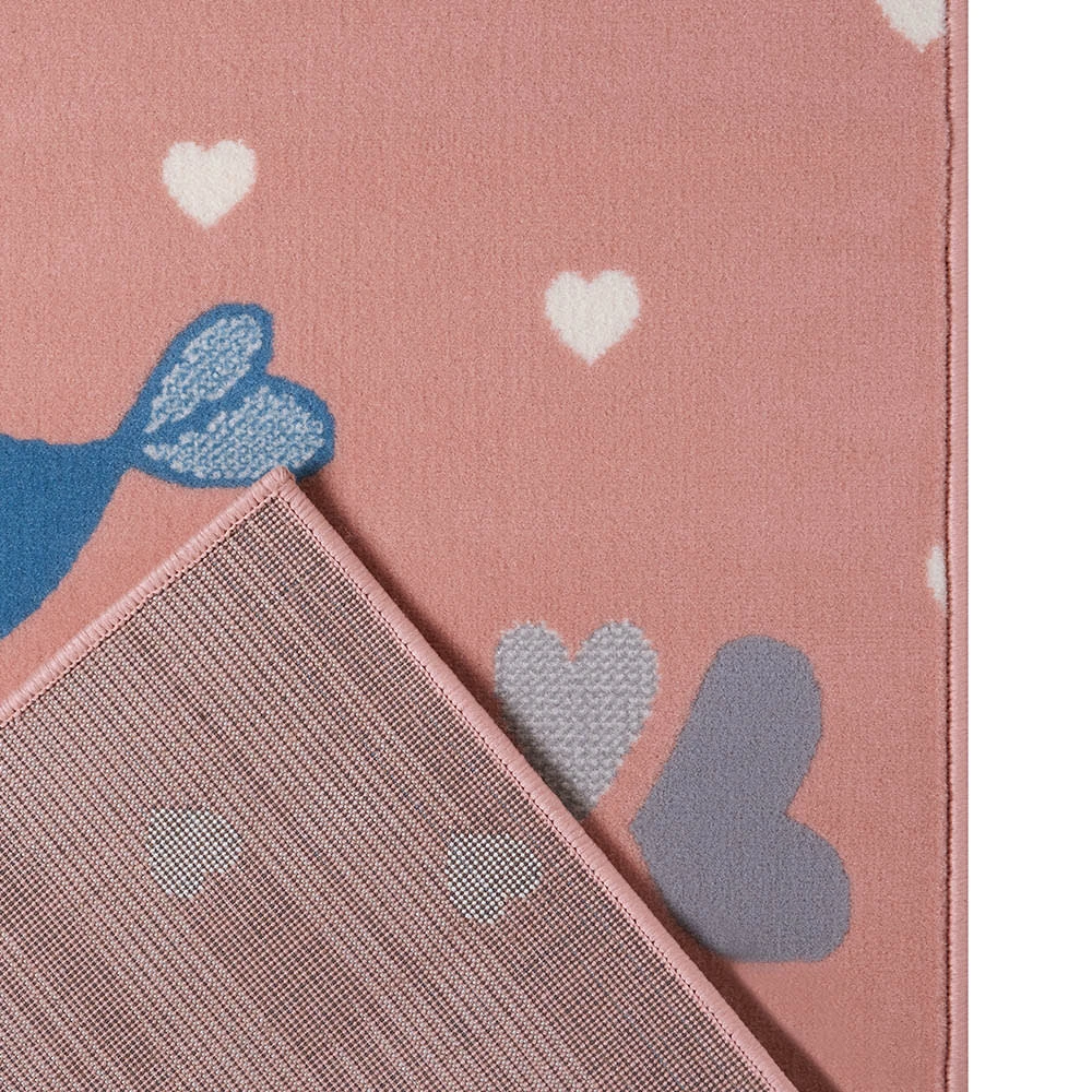 Hanse Home Kinderteppich Kurzflor Love Birds Vögel Rosa – Bild 4