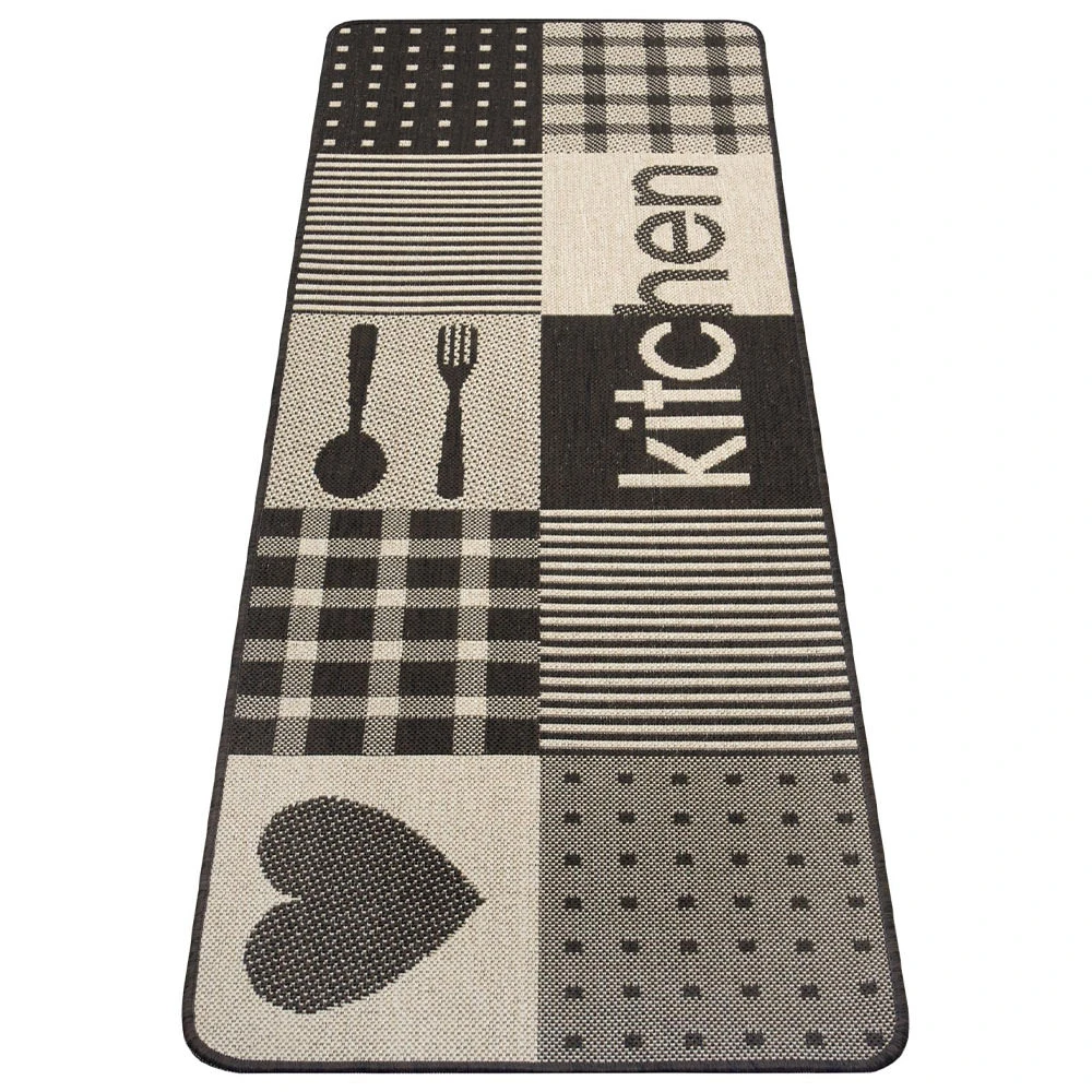 Hanse Home Küchenläufer Patchwork Kitchen Taupe Braun Creme 67x180 Cm – Bild 2