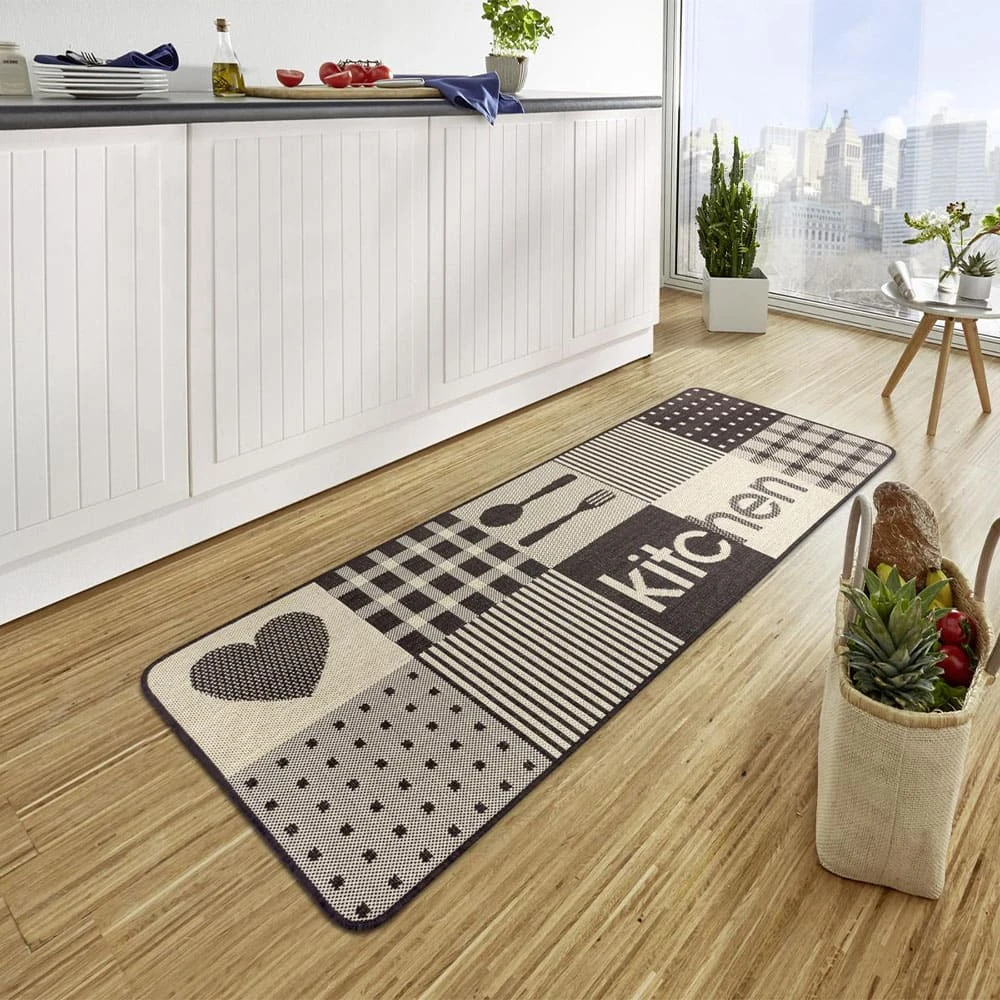 Hanse Home Küchenläufer Patchwork Kitchen Taupe Braun Creme 67x180 Cm – Bild 6