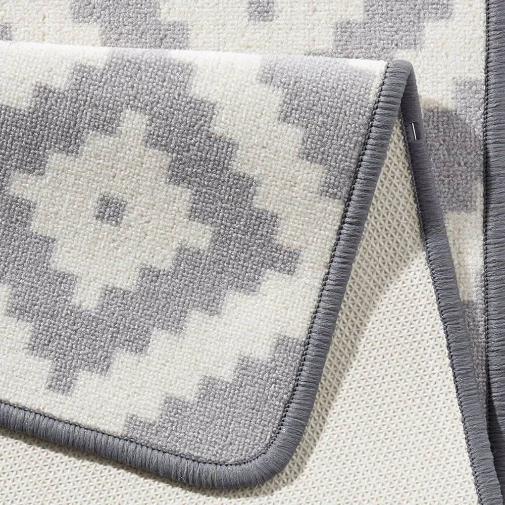 Hanse Home Kurzflor Küchenläufer Raute, Grau, 67x180 Cm – Bild 3