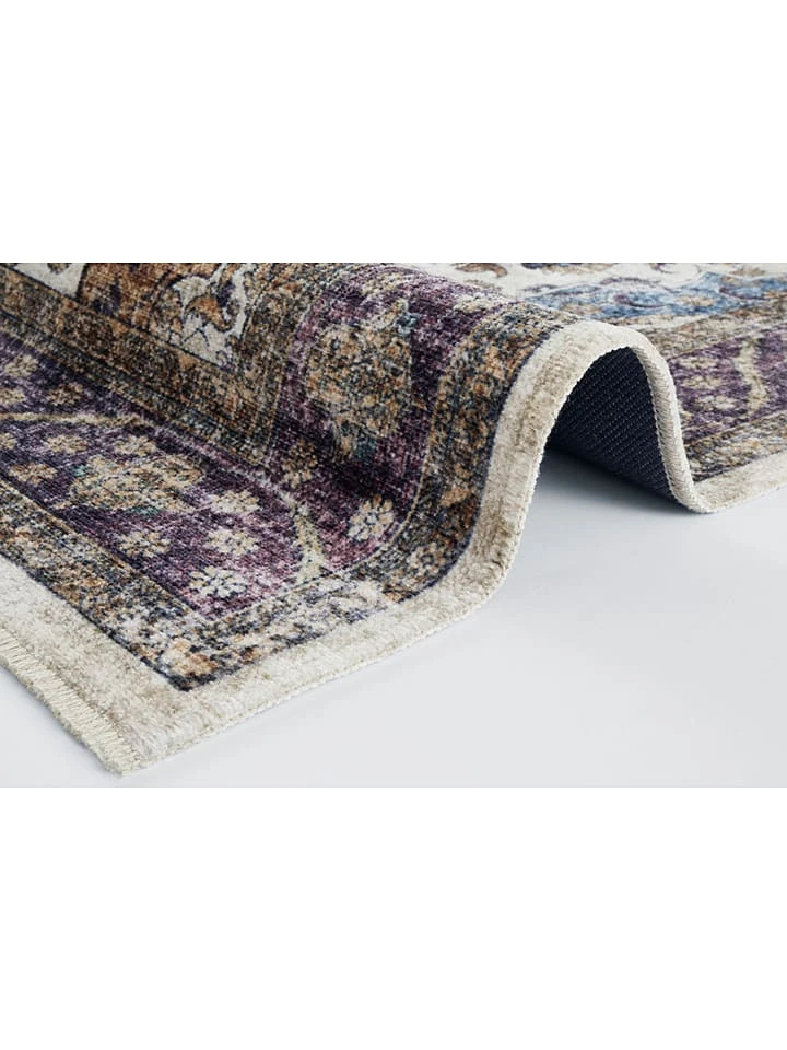 Hanse Home Kurzflor-Teppich "Keshan Sami" In Blau/ Creme – Bild 2