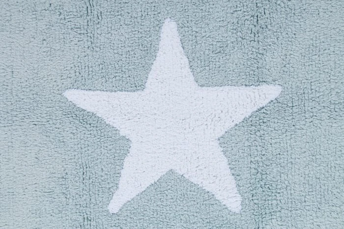 Happy Decor Kids Teppich "Three Stars" In Blau/Weiß - 120x80 Cm – Bild 2