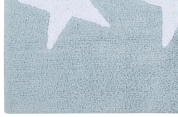 Happy Decor Kids Teppich "Three Stars" In Blau/Weiß - 120x80 Cm – Bild 3