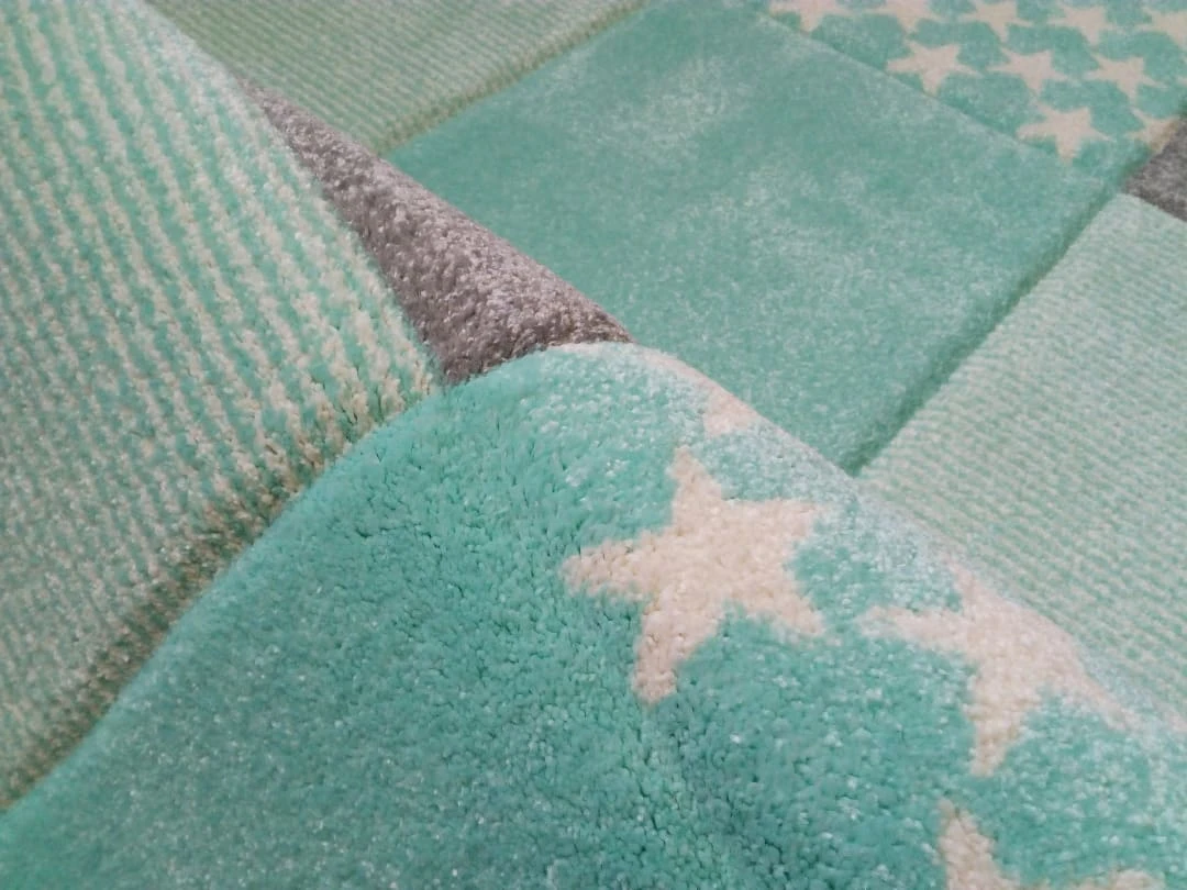 Happy Rugs Kinderteppich STARWALK3 In Mint/Weiß/Grau – Bild 2