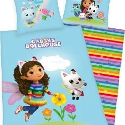 Herding Gabby´s Dollhouse Bettwäsche, Renforcé, 135 X 200 Cm + 80 X 80 Cm