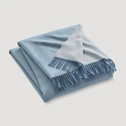 Hessnatur Decke In Graublau