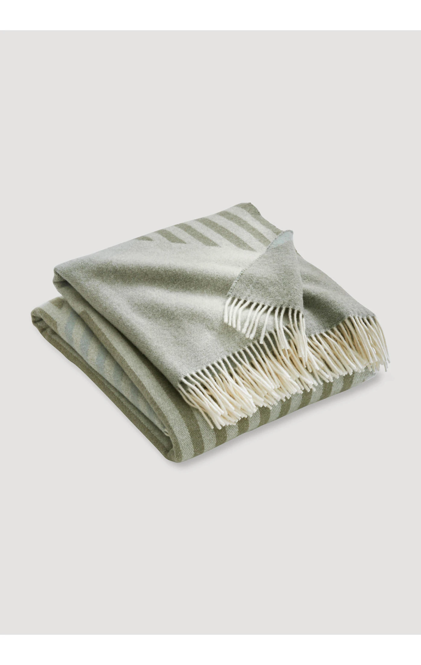 Hessnatur Merino-Plaid Eileen In Jadegrün