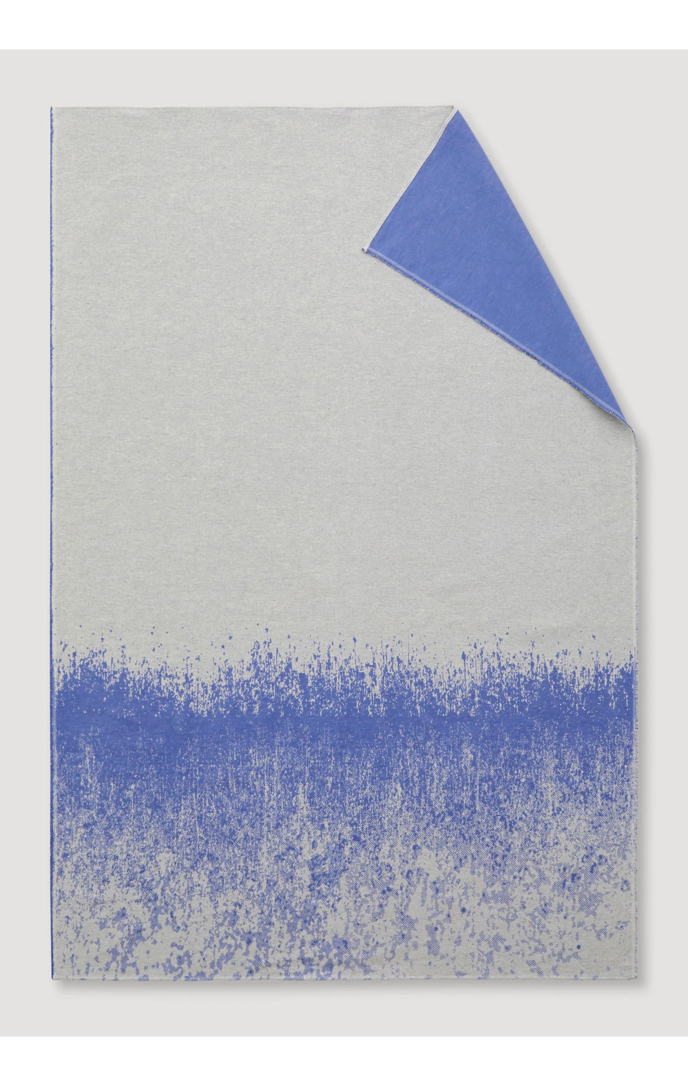 Hessnatur Plaid Skum Aus Reiner Bio-Baumwolle In Azurblau – Bild 2