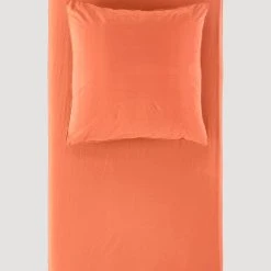 Hessnatur Perkal-Spannbettlaken In Papaya