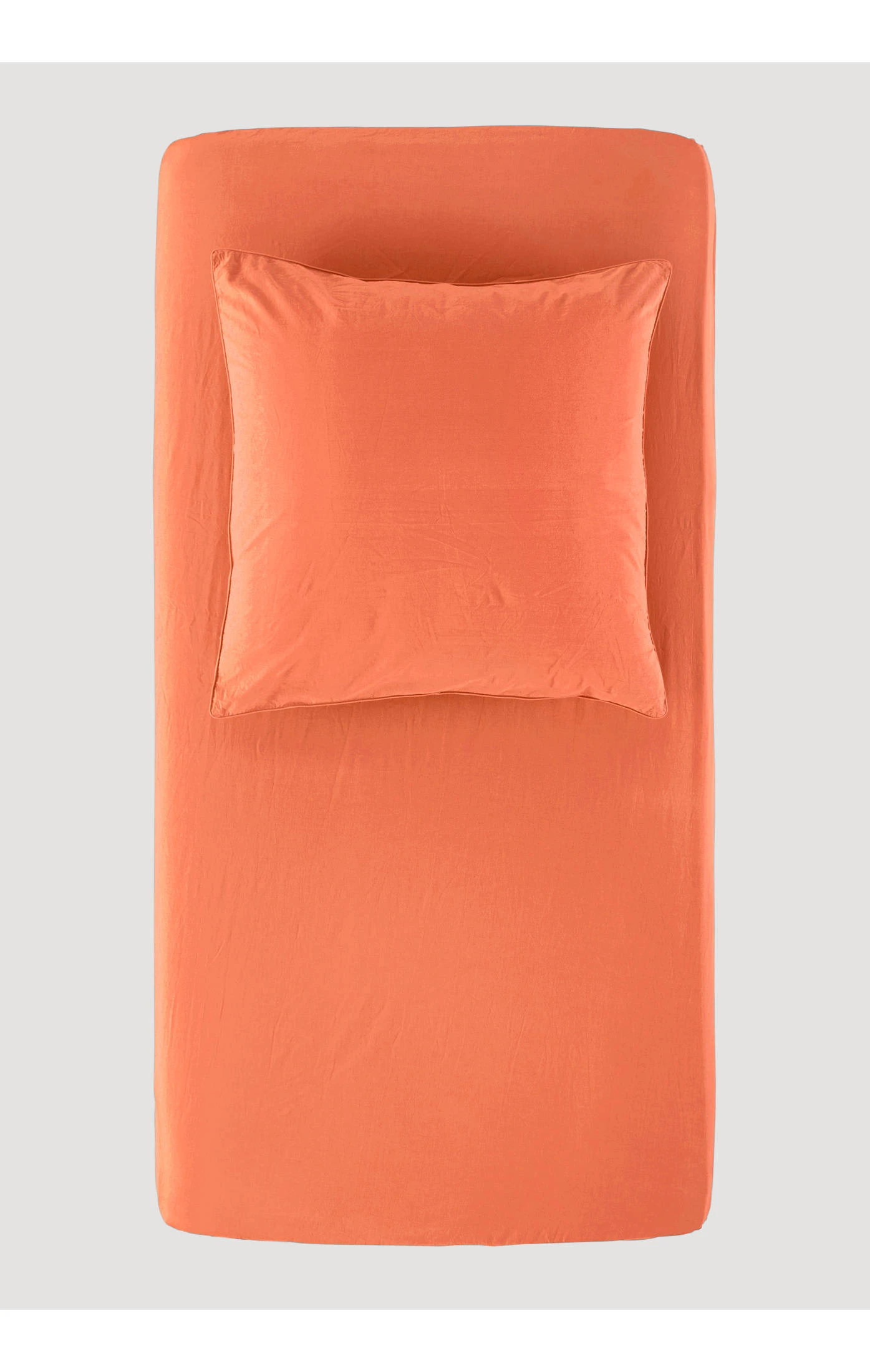 Hessnatur Perkal-Spannbettlaken In Papaya