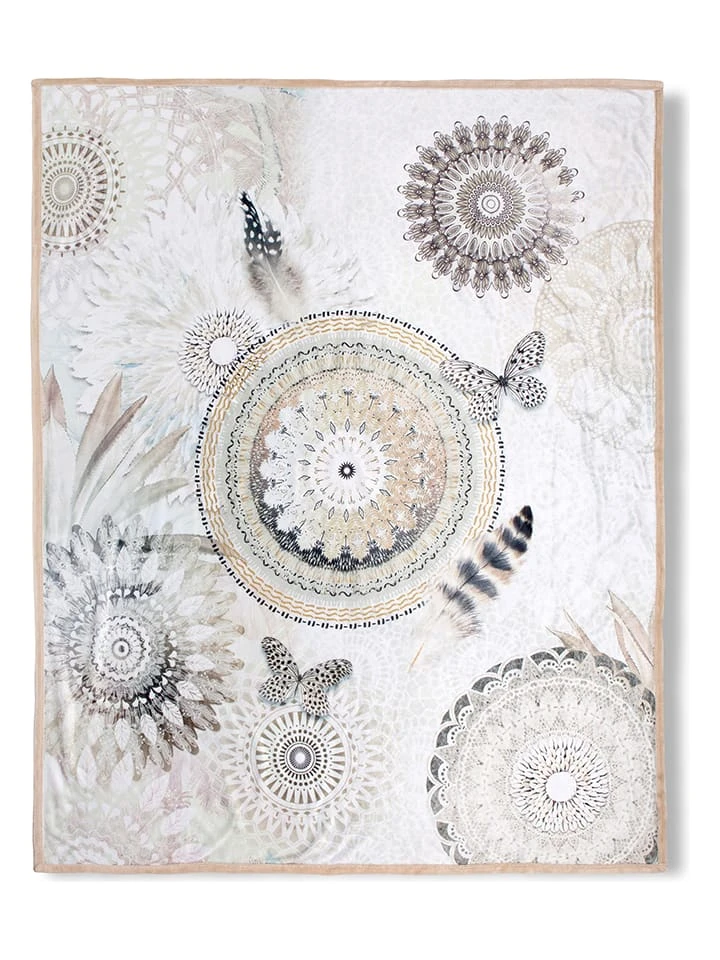 HIP Plaid "Kaskae" In Sand/ Weiß