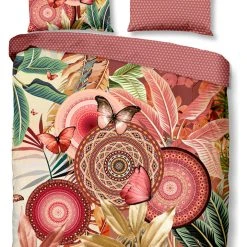 Satin-Bettwäsche-Set "Hip" In Altrosa/ Bunt