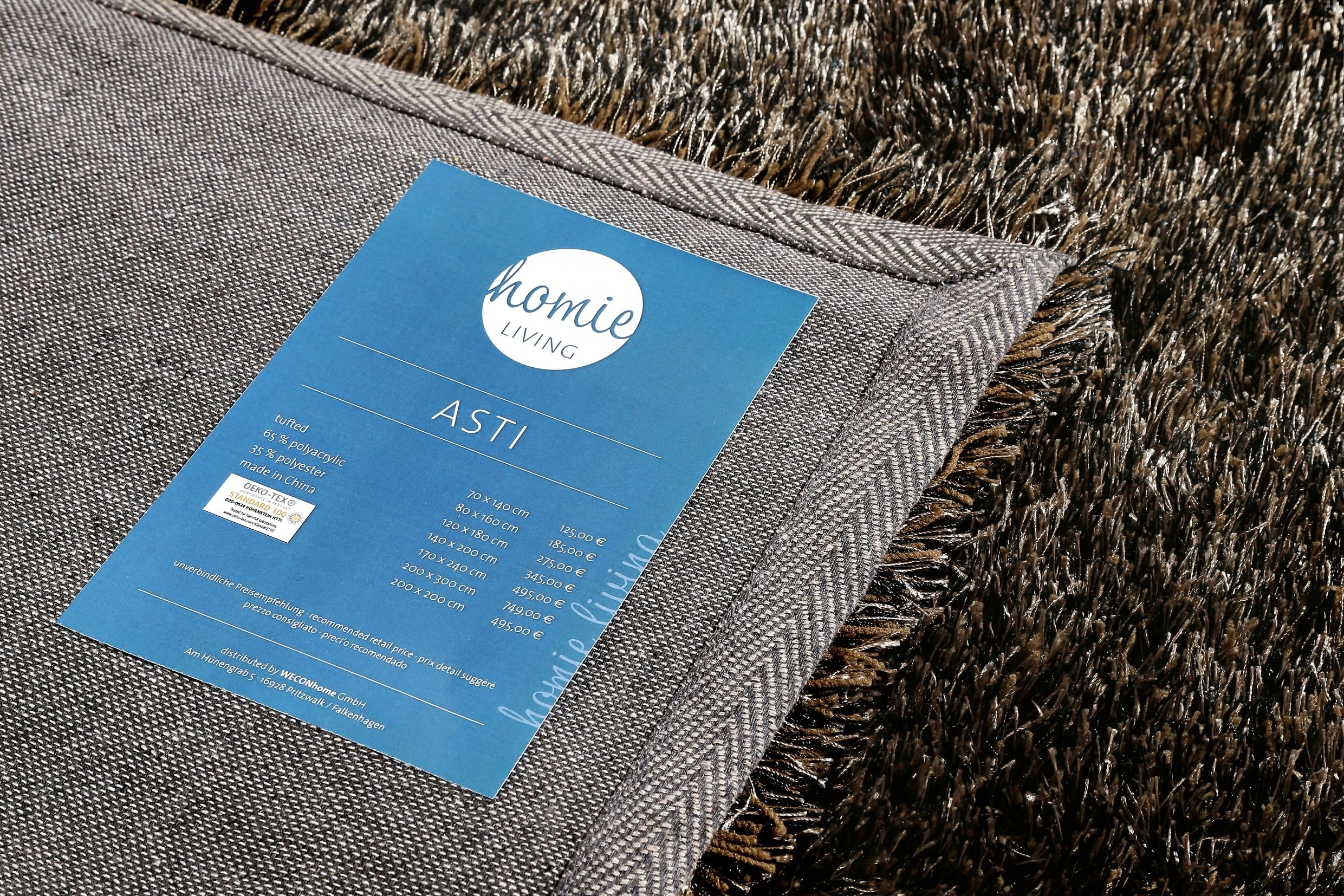 Homie Living Teppich Asti In Braun – Bild 4