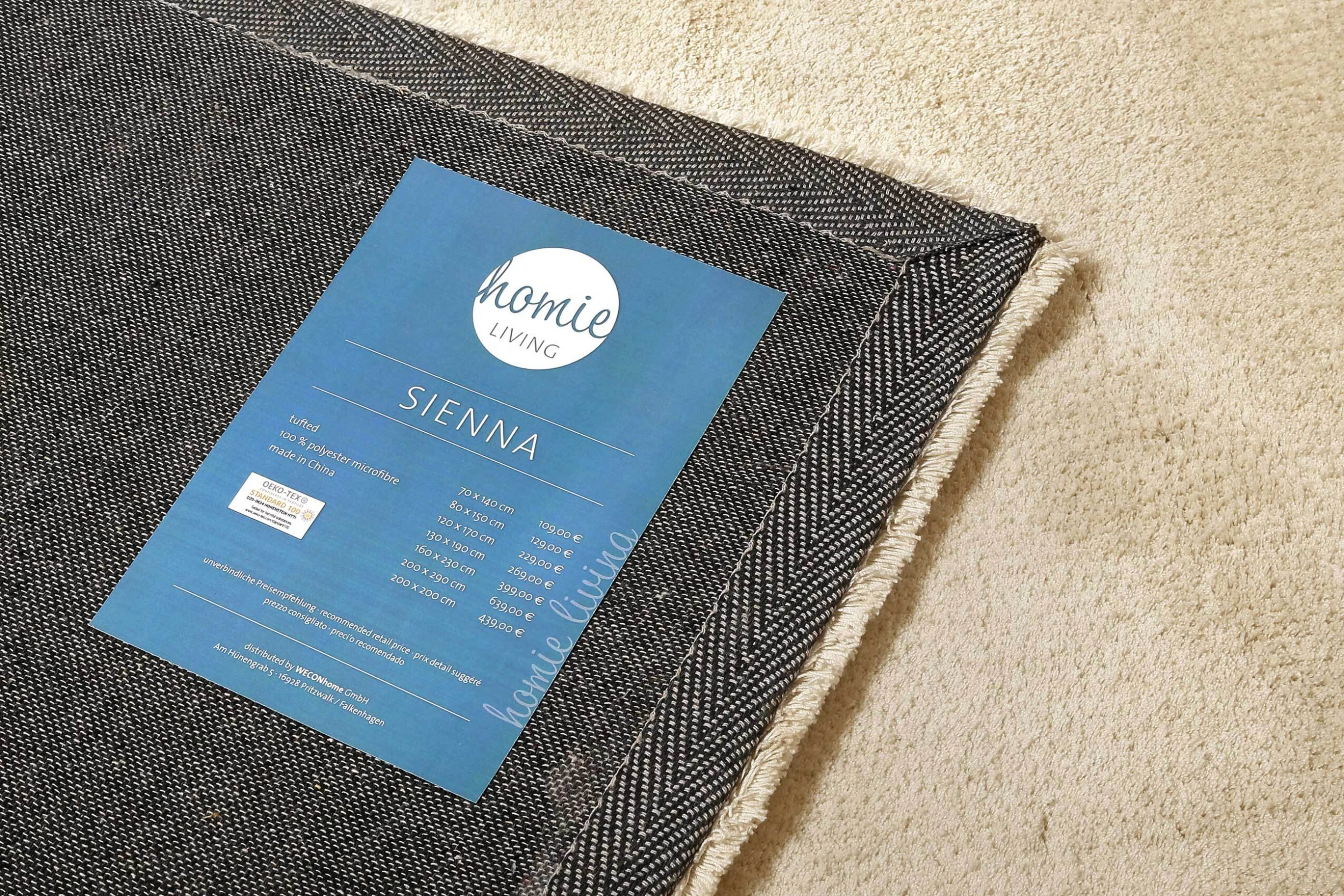 Homie Living Teppich Sienna In Sand – Bild 3