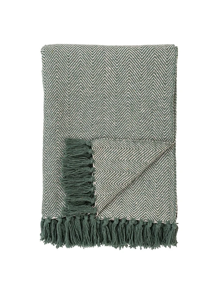 HOUSE NORDIC Wohndecke In Grün - (L)160 X (B)130 Cm