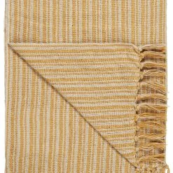 Ib Laursen Plaid Gelb Creme STREIFEN 130x160