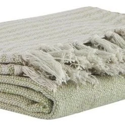 Ib Laursen Plaid Streifen Hellgrün/creme Weiß