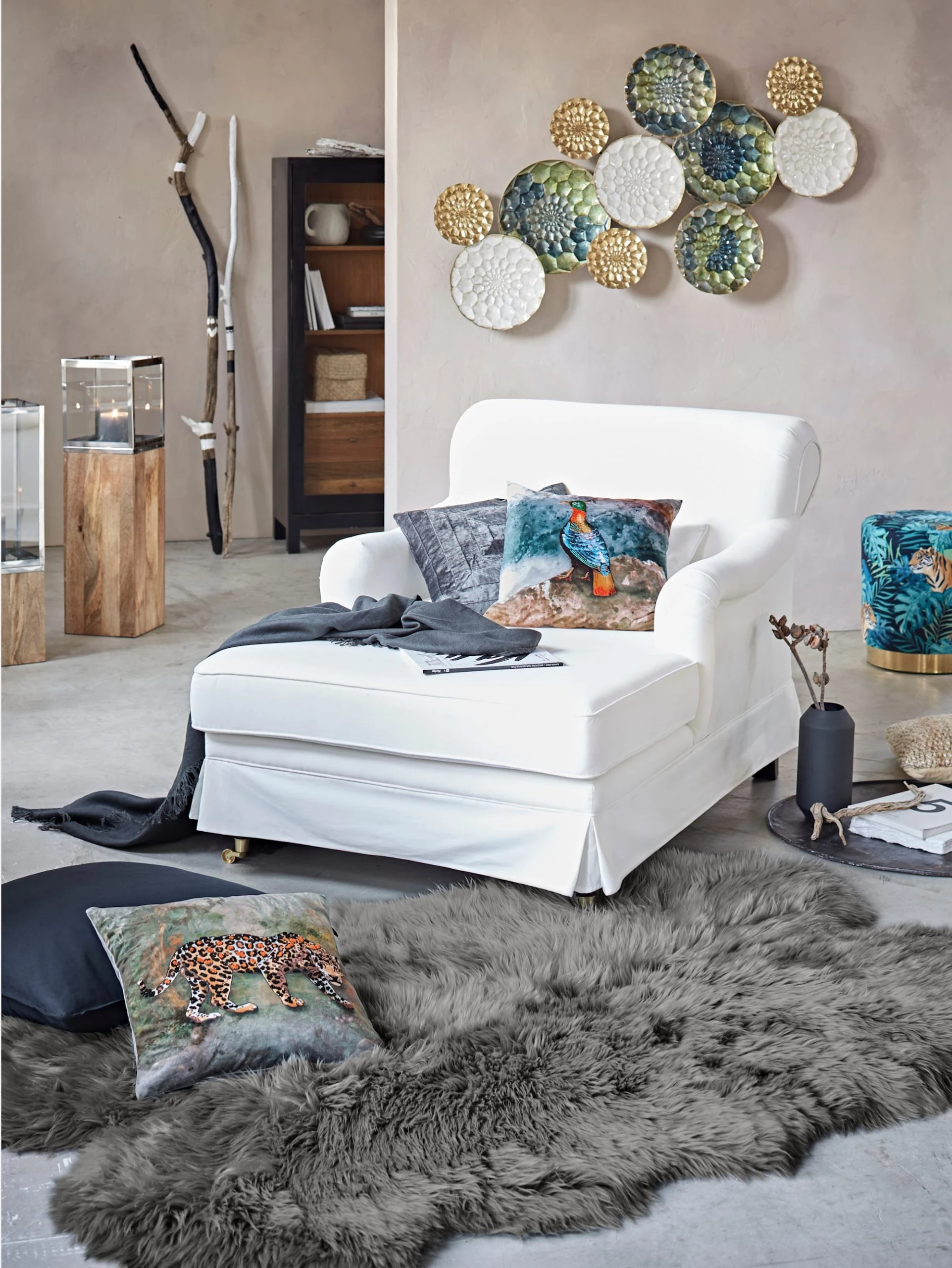 Impré Kissenhülle, Vogel In Multicolor – Bild 2