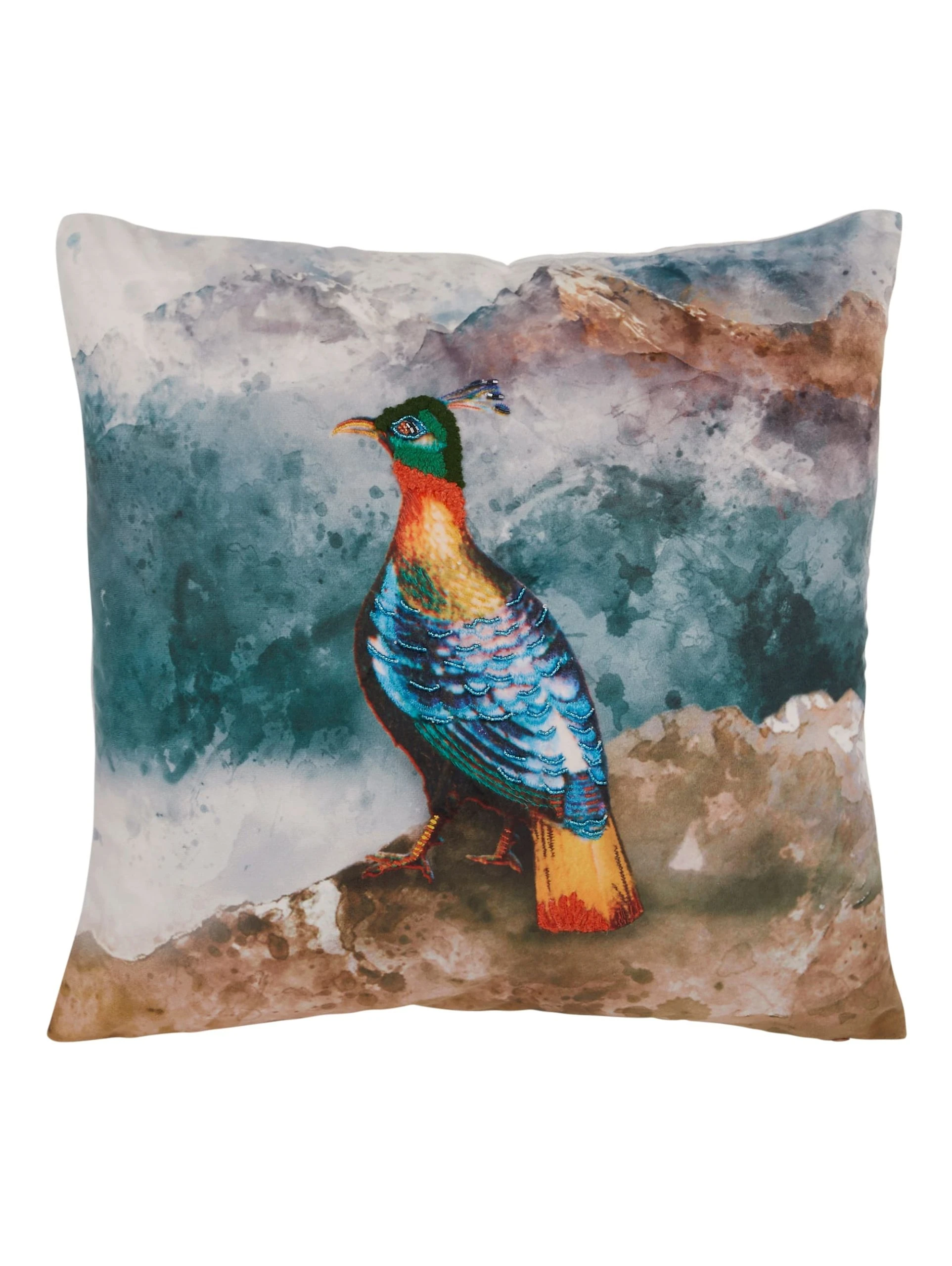 Impré Kissenhülle, Vogel In Multicolor