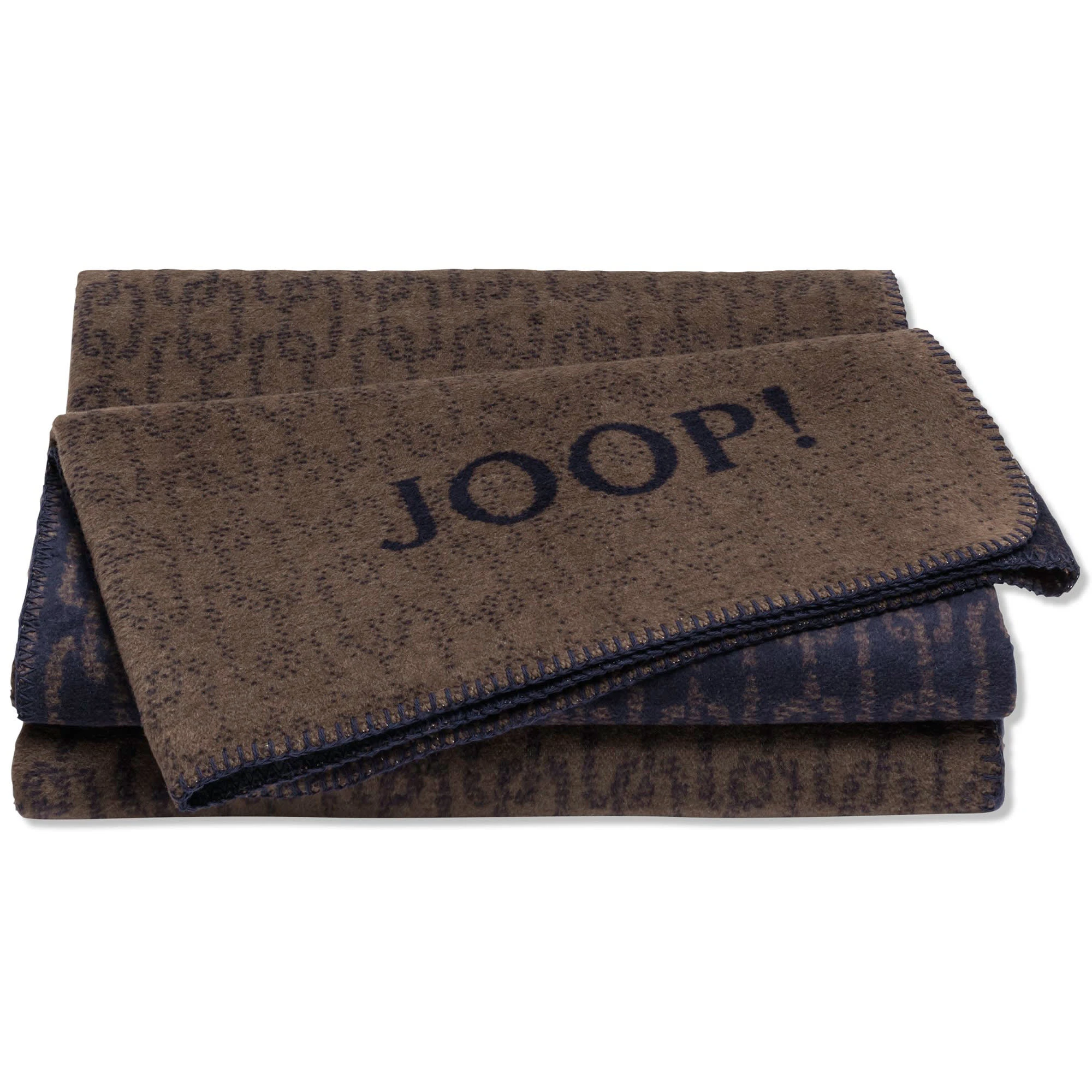 JOOP! Wohndecken Chains In Karamell-marine