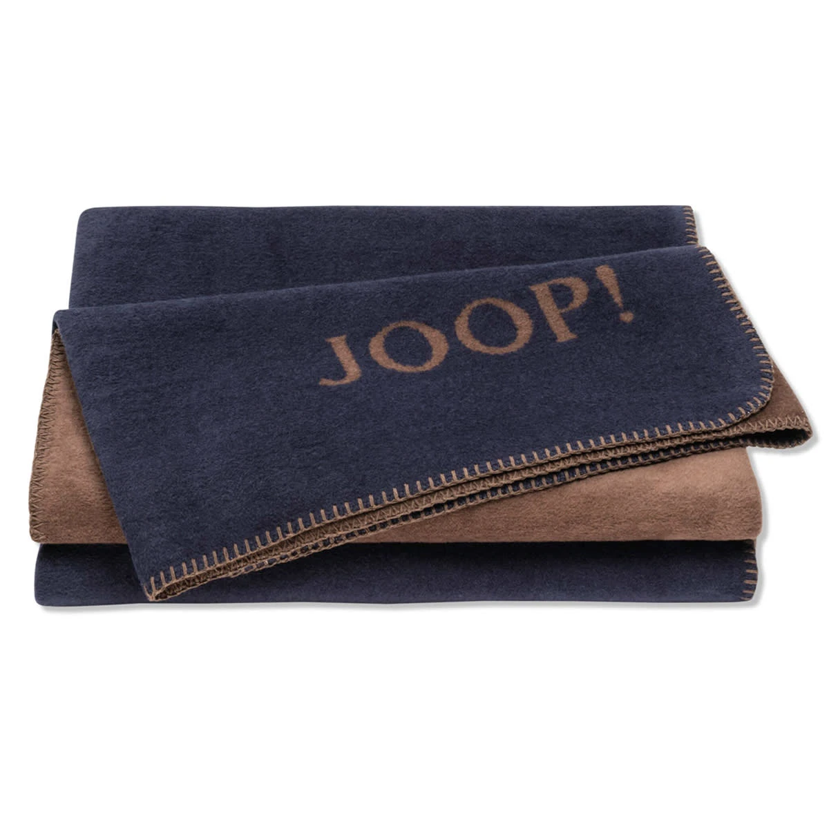 JOOP! Wohndecken In Marine-Karamell