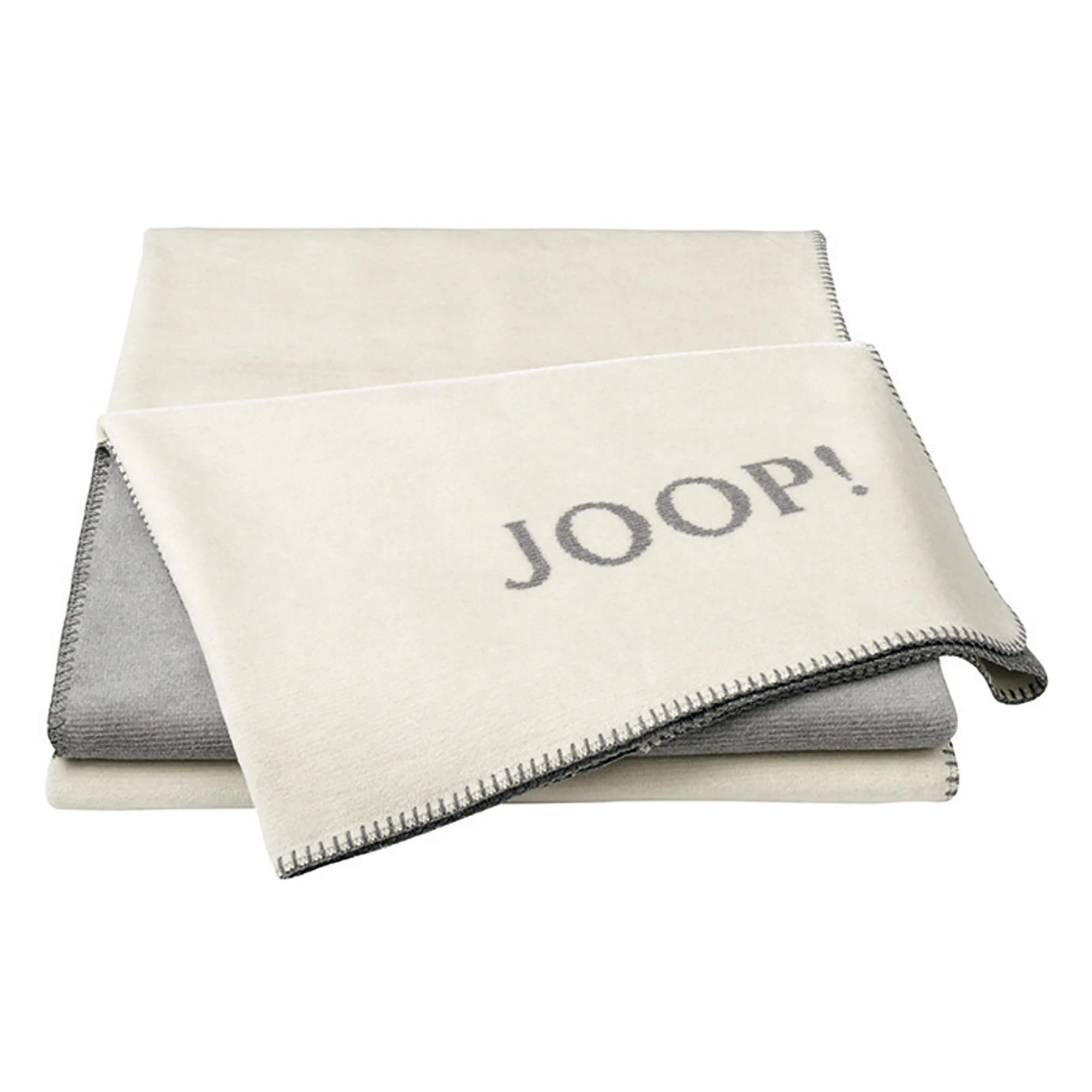 JOOP! Wohndecken Melange-Doubleface In Natur-silber