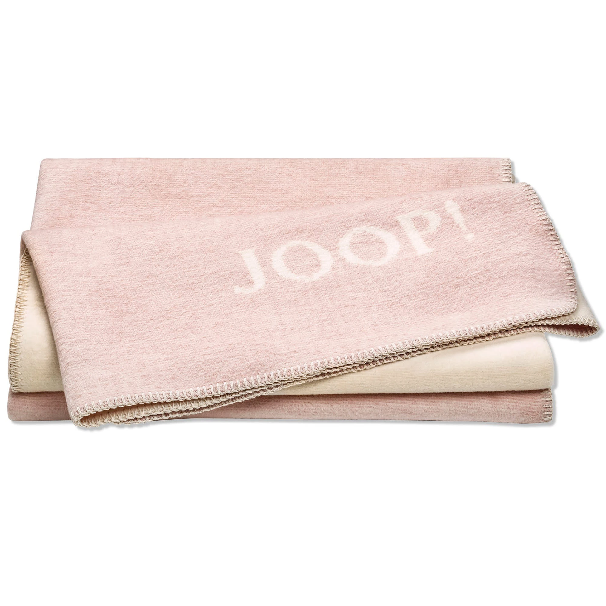 JOOP! Wohndecken Melange-Doubleface In Nude-creme