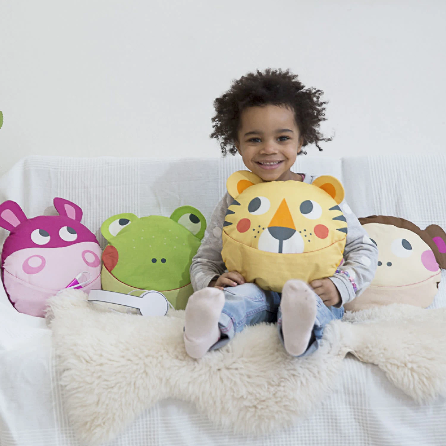 Julica Kissen "Nora Nilpferd" In Pink - Mit Geheimfach – Bild 3