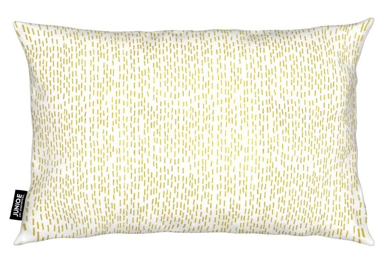 Juniqe Kissen "Gold Stripes" In Gelb – Bild 2