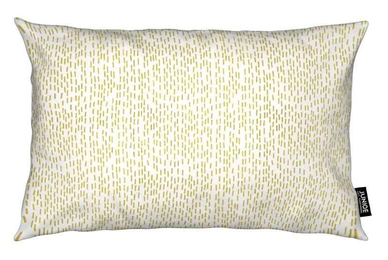 Juniqe Kissen "Gold Stripes" In Gelb