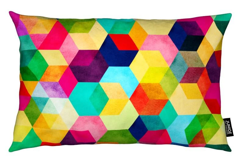 Juniqe Kissen "Hexa" In Bunt