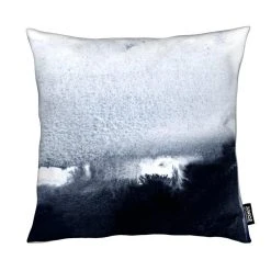 Juniqe Kissen "Into The Deep 2" In Blau & Grau