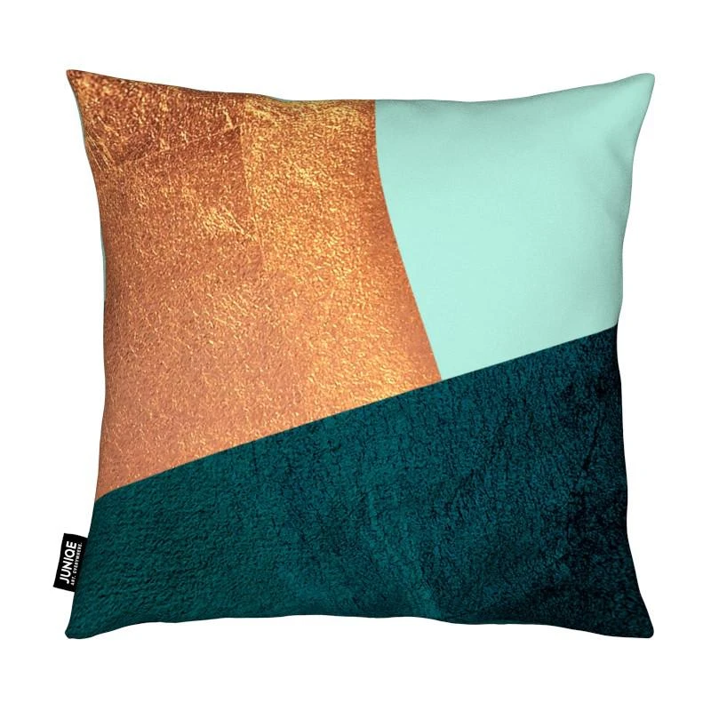 Juniqe Kissen "Kupfer Aqua" In Bunt – Bild 2
