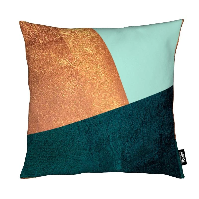 Juniqe Kissen "Kupfer Aqua" In Bunt